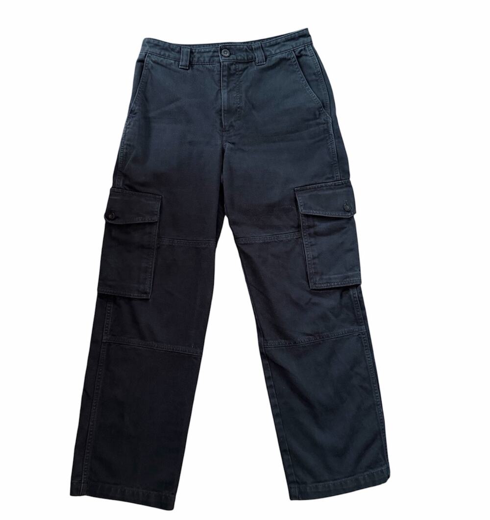 Women's TNA Aritzia Black Cargo Pant Supply Utility Baggy Fit Multi Pocketed